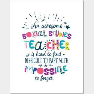 An Awesome Social Studies Teacher Gift Idea - Impossible to forget Posters and Art